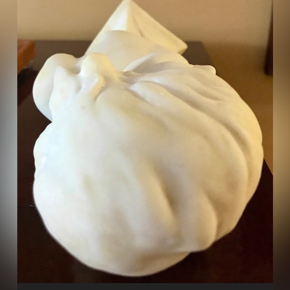 19th Century Antique Hand Carved Alum Young Girl Female Bust Statue Sculpture - Picture 10 of 10